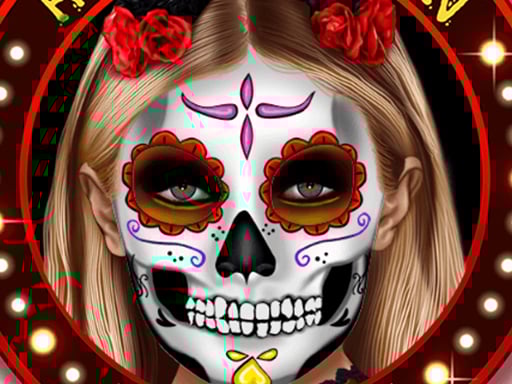 Glowing Ghost Gala Face Art 2024